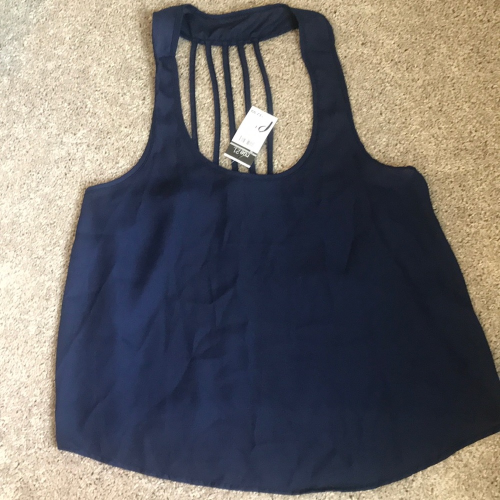 Navy tank top